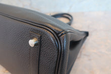 将图片加载到图库查看器,HERMES BIRKIN 30 Clemence leather Black □G刻印 Hand bag 700090236