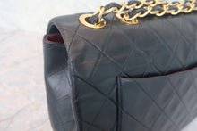 画像をギャラリービューアに読み込む, CHANEL/シャネル デカマトラッセシングルフラップチェーンショルダーバッグ ラムスキン ブラック/ゴールド金具 ショルダーバッグ 800020060