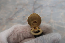 Load image into Gallery viewer, CHANEL CC mark Pearl earring Gold plate Gold/White/Black Earring 700020118