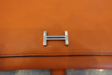 Load image into Gallery viewer, HERMES  Bearn Dupri Epsom leather Orange □I Engraving Wallet 700050244
