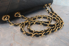 画像をギャラリービューアに読み込む, CHANEL/シャネル デカマトラッセシングルフラップチェーンショルダーバッグ ラムスキン ブラック/ゴールド金具 ショルダーバッグ 800020060