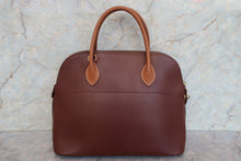 画像をギャラリービューアに読み込む, HERMES/エルメス ボリード35 クシュベル ブラウン/ゴールド 〇X刻印 ショルダーバッグ 700110095