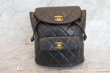 画像をギャラリービューアに読み込む, CHANEL/シャネル マトラッセチェーンリュック ラムスキン ブラック/ゴールド金具 リュック 700080040
