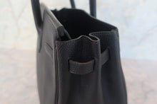 将图片加载到图库查看器,HERMES BIRKIN 30 Clemence leather Black □G刻印 Hand bag 700090236