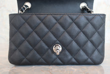 画像をギャラリービューアに読み込む, CHANEL/シャネル ミニマトラッセシングルフラップチェーンショルダーバッグ キャビアスキン ブラック/シルバー金具 ショルダーバッグ 800040039