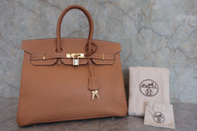 画像をギャラリービューアに読み込む, HERMES/エルメス バーキン35 クシュベル ナチュラル □B刻印 ハンドバッグ 800070188