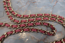 Load image into Gallery viewer, CHANEL CC mark chain wallet Lambskin Pink/Gold hadware Shoulder bag 700030235