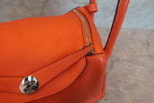 Load image into Gallery viewer, HERMES LINDY 30 Clemence leather Orange poppy □R Engraving Shoulder bag 700120229