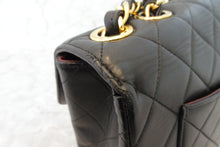 將圖片載入圖庫檢視器 CHANEL/シャネル 中マトラッセシングルフラップチェーンショルダーバッグ ラムスキン ブラック/ゴールド金具 ショルダーバッグ 700030077