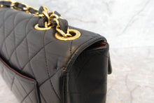 将图片加载到图库查看器,CHANEL/香奈儿 中号CF 单盖包 链条包 羊皮 Black/Gold hadware(黑色/金色金属) 肩背包 700030077