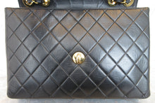 將圖片載入圖庫檢視器 CHANEL/シャネル 中マトラッセシングルフラップチェーンショルダーバッグ ラムスキン ブラック/ゴールド金具 ショルダーバッグ 700030077