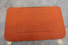 Load image into Gallery viewer, HERMES  Dogon GM Togo leather Orange □H Engraving Wallet 700090224