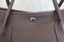 将图片加载到图库查看器,HERMES GARDEN PARTY PM Negonda leather Ebene T刻印 Tote bag 800070181