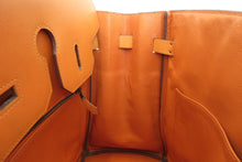 將圖片載入圖庫檢視器 HERMES/エルメス オータクロア32 ボックスカーフ オレンジ □E刻印 ハンドバッグ 700080110