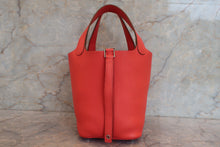Load image into Gallery viewer, HERMES PICOTIN LOCK PM Clemence leather Rose jaipur □P Engraving Hand bag 700100078