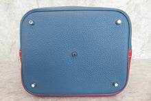 將圖片載入圖庫檢視器 HERMES/エルメス ピコタンロックカザックGM トリヨンクレマンス ルージュカザック/ブルータラサ □P刻印 ハンドバッグ 700090055