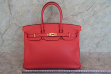Load image into Gallery viewer, HERMES BIRKIN 35 Clemence leather Bougainvillier □N Engraving Hand bag 700080007