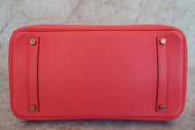 Load image into Gallery viewer, HERMES BIRKIN 35 Clemence leather Bougainvillier □N Engraving Hand bag 700080007