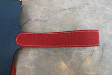 將圖片載入圖庫檢視器 HERMES/エルメス ピコタンロックカザックGM トリヨンクレマンス ルージュカザック/ブルータラサ □P刻印 ハンドバッグ 700090055