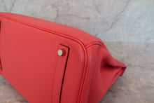 Load image into Gallery viewer, HERMES BIRKIN 35 Clemence leather Bougainvillier □N Engraving Hand bag 700080007