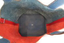 將圖片載入圖庫檢視器 HERMES/エルメス ピコタンロックカザックGM トリヨンクレマンス ルージュカザック/ブルータラサ □P刻印 ハンドバッグ 700090055