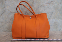 Load image into Gallery viewer, HERMES GARDEN PARTY TPM Negonda leather Orange □P Engraving Tote bag 700050074