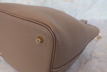 将图片加载到图库查看器,HERMES PICOTIN LOCK MM Clemence leather Etoupe gray C刻印 Hand bag 700120227