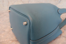 画像をギャラリービューアに読み込む, HERMES/エルメス ピコタンロックPM トリヨンクレマンス ブルージーン □P刻印 ハンドバッグ 700110106