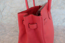 Load image into Gallery viewer, HERMES BIRKIN 35 Clemence leather Bougainvillier □N Engraving Hand bag 700080007