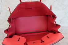 Load image into Gallery viewer, HERMES BIRKIN 35 Clemence leather Bougainvillier □N Engraving Hand bag 700080007