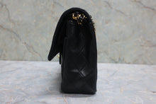 将图片加载到图库查看器,CHANEL/香奈儿 CF 双盖 双链条包 羊皮 Black/Gold hadware(黑色/金色金属) 肩背包 800070167