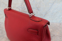 Load image into Gallery viewer, HERMES KELLY 32 Clemence leather Rouge garance □K Engraving Shoulder bag 700070299