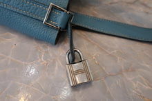 画像をギャラリービューアに読み込む, HERMES/エルメス ピコタンロックPM トリヨンクレマンス ブルージーン □P刻印 ハンドバッグ 700110106