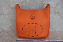 画像をギャラリービューアに読み込む, HERMES/エルメス エブリン3GM トリヨンクレマンス オレンジ □Q刻印 ショルダーバッグ 800060088