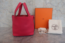 画像をギャラリービューアに読み込む, HERMES/エルメス ピコタンロックPM トリヨンクレマンス ローズエクストリーム A刻印 ハンドバッグ 800020002