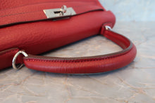 Load image into Gallery viewer, HERMES KELLY 32 Clemence leather Rouge garance □K Engraving Shoulder bag 700070299