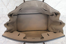 Load image into Gallery viewer, HERMES BIRKIN 35 Clemence leather Gris tourterelle □E Engraving Hand bag 700060282