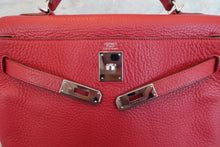 Load image into Gallery viewer, HERMES KELLY 32 Clemence leather Rouge garance □K Engraving Shoulder bag 700070299