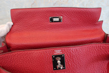 Load image into Gallery viewer, HERMES KELLY 32 Clemence leather Rouge garance □K Engraving Shoulder bag 700070299