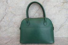 將圖片載入圖庫檢視器 HERMES/エルメス ボリード27 ボックスカーフ グリーン ショルダーバッグ 700030219