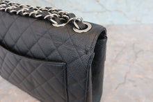 画像をギャラリービューアに読み込む, CHANEL/シャネル 中マトラッセシングルフラップチェーンショルダーバッグ キャビアスキン ブラック/シルバー金具 ショルダーバッグ 800050147