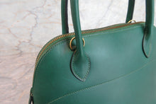 將圖片載入圖庫檢視器 HERMES/エルメス ボリード27 ボックスカーフ グリーン ショルダーバッグ 700030219