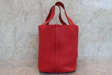 Load image into Gallery viewer, HERMES PICOTIN LOCK GM Clemence leather Rouge casaque □Q Engraving Hand bag 700100083