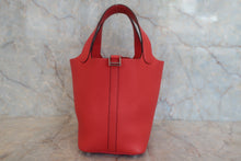 Load image into Gallery viewer, HERMES PICOTIN LOCK PM Clemence leather Rouge pivoine □R Engraving Hand bag 500070112