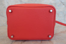 Load image into Gallery viewer, HERMES PICOTIN LOCK PM Clemence leather Rouge pivoine □R Engraving Hand bag 500070112