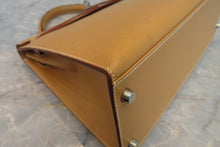 画像をギャラリービューアに読み込む, HERMES/エルメス ケリー32 ボックスカーフ ナチュラルサブレ □E刻印 ショルダーバッグ 700070291