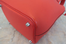 Load image into Gallery viewer, HERMES PICOTIN LOCK PM Clemence leather Rouge pivoine □R Engraving Hand bag 500070112