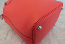 Load image into Gallery viewer, HERMES PICOTIN LOCK PM Clemence leather Rouge pivoine □R Engraving Hand bag 500070112