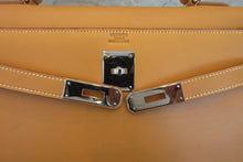 画像をギャラリービューアに読み込む, HERMES/エルメス ケリー32 ボックスカーフ ナチュラルサブレ □E刻印 ショルダーバッグ 700070291