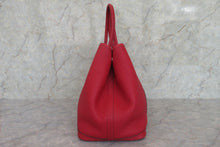 Load image into Gallery viewer, HERMES  GARDEN PARTY PM Manufacture de Boucleries Negonda leather Rouge casaque X Engraving Tote bag 700050255